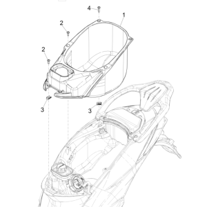 Piaggio Liberty 50 4-Takt-Helmfach (IGET Euro 5)