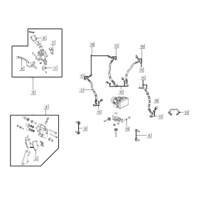 Hauptbremszylinder Kymco People S 50i E4 Matt Grau