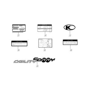 Infosticker Kymco Carry 4-Takt schwarz