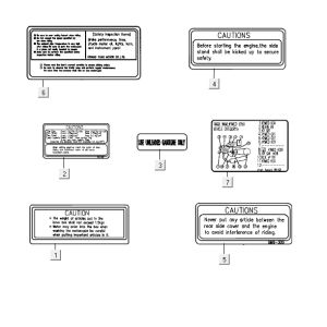 Infostickers Kymco ZX 2t Wechselstrom silber-orange