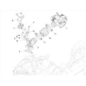 Vespa Primavera 4-Takt 3V Einlass (Euro5-Einspritzung IGET)