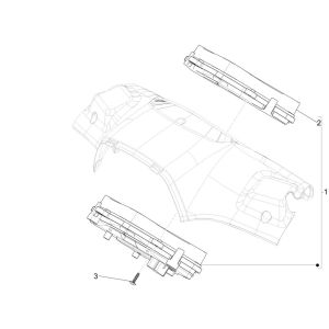 Instrumentengruppe - Cruscotto Vespa Sprint 125 4T 3V IE ABS