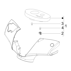 Instrumentengruppe - cruscotto Piaggio Zip 50 SP 2006-2013