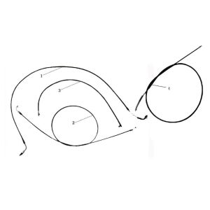 China Touring Kabel blau