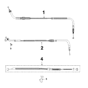 Peugeot Kisbee RS Kabel Weiß