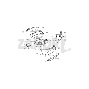 Heckhauben Santini Capri 125cc schwarz