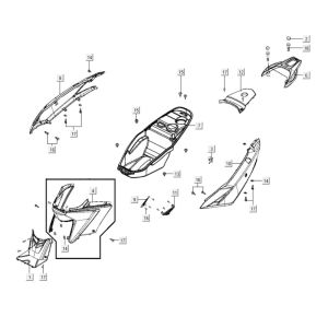 Heckhauben Kymco Agility City 16 200i