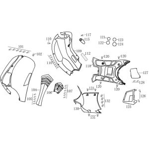Kapdelen BTC Riva II dunkelblau