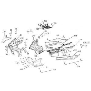 Hauben China R8 dunkelblau
