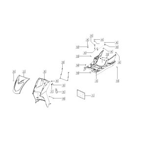 Kapdelen Kymco Agility Delivery 4-Takt euro4 weiß