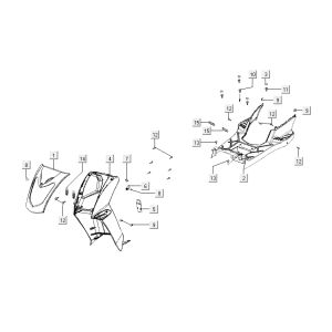 Kymco Agility Fat 12' 4-Takt sportliches Rot