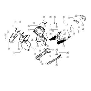 Kymco City 16' 4-Takt weiß-partsproduct-Kapdelen-Kymco-City-16'-4-takt-wit