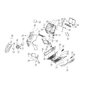 Hauben Kymco Like 4-Takt Tecno Silber wie T T 2015