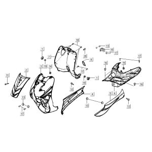 Hauben Kymco Vitality 2t ac rot