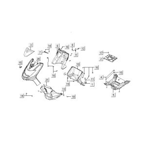 Hauben Kymco VP50 4t ac Eiche Metallisch