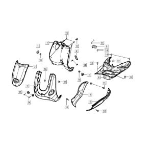 Hauben Kymco Yup 2t ac blau
