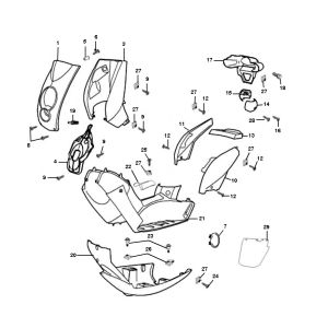 Teile Peugeot Ludix pro 2-Takt