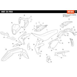 Motorhauben Rieju MRT enduro weiß 2010 2-Takt