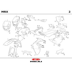 Motorhauben Rieju MRX castrol 2001 2-Takt