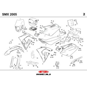 Motorhauben Rieju SMX schwarz 2006 2-Takt