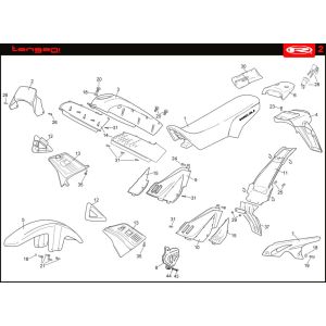 Kapdelen Rieju Tango blau 2008 2-Takt