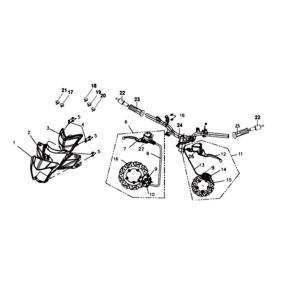 Hauben/Lenkungsteile Sym Symphony ST (BK-7C) hellschwarz
