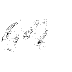 Hauben Kymco Super8 Street 50i E4 Matt Schwarz