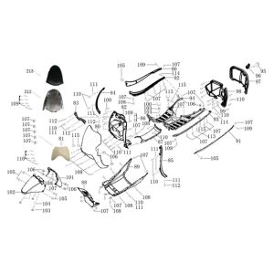Kappenteile für Agm Veterano schwarz