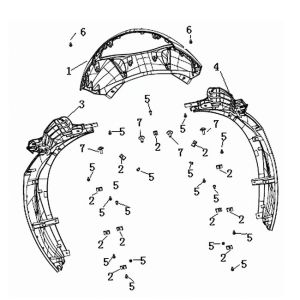 Kappenteile für Generic Roc Silber 2010 2-Takt
