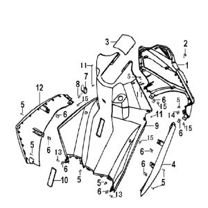 Verschlussteile für Generic Xor weiß 2009 2-Takt