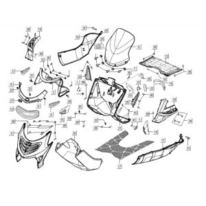 Front-Frisuren Kymco Grand Dink 250cc