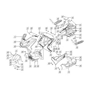Vorderfrisuren Kymco Xciting 500i