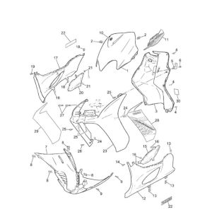 Abdeckungen Yamaha Jog-R LC 2-Takt