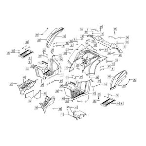 Hauben hinter Kymco MXU 500