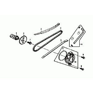 KETTENSPANNER/KETTENFÜHRER/KETTENFÜHRUNG Sym Orbit II Euro 4 Mattgrau
