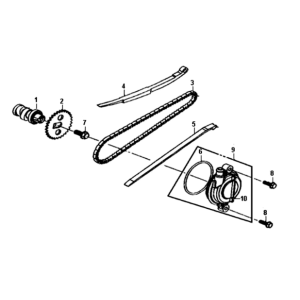 Kette/Kettenspanner/Kettenführung Sym Symphony ST E3