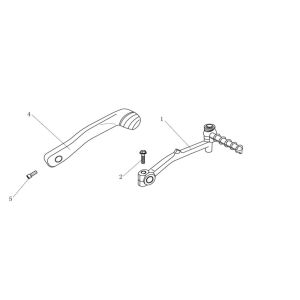 Kickstarterpedal AGM Venom weiß
