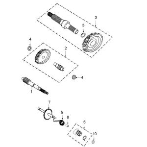 Kickstarteras - Kickstartpedaal - Tandwielen Peugeot Speedfight 3 50 4-takt AC