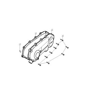 Kickstarterkappe Kymco Dink LC 2-Takt Silber