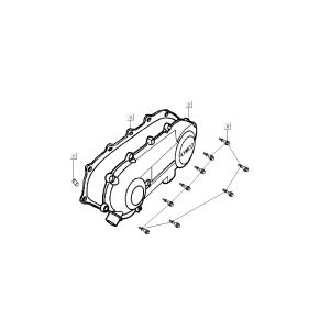 Kickstarterkappe Kymco Super9 AC 2-Takt nm gelb - schwarz