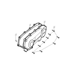 Kickstarterhaube Kymco Super9 ac om Sport Blau