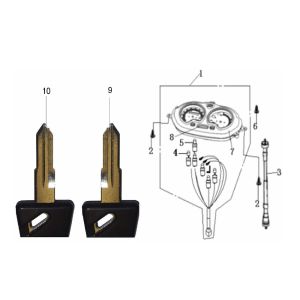 Tacho Generic Cracker schwarz 2010 2-Takt
