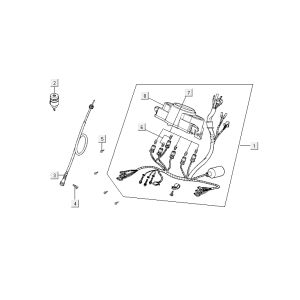 Tacho Kymco Agility 10' 4-Takt weiß silber