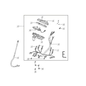 Tacho Kymco Agility 16'+ 4-Takt-Einspritzung euro4 mattgrau
