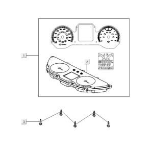 Tacho Kymco Downtown 300i dunkelgrau