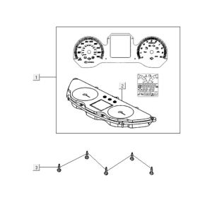 Tacho Kymco Downtown 300i weiß