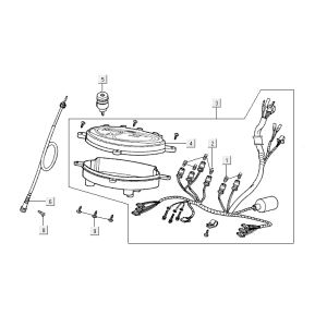 Tacho Kymco Yup 2t Wechselstrom klassisch grün