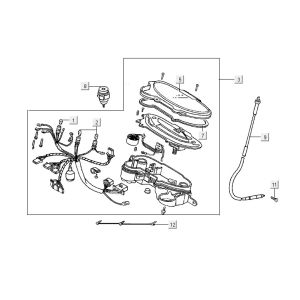 Tacho Kymco ZX 2t ac blue limited