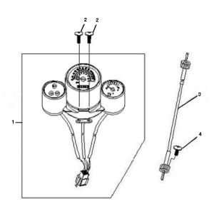 Tacho Rover Classic 4-Takt