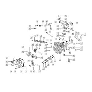 Ventildeckel - Zylinderkopf Kymco Downtown 300i weiß